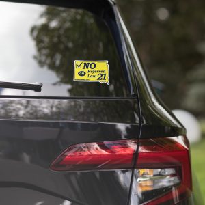 “No on Referred Law 21” SD Cutout Sticker